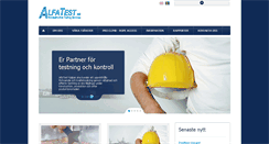 Desktop Screenshot of alfatest.se