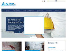 Tablet Screenshot of alfatest.se